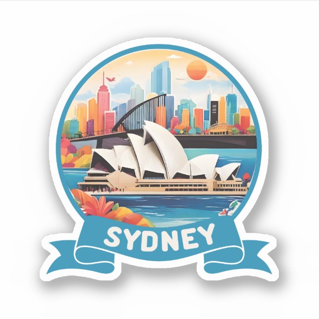 Sydney Opera House Australia Sticker (Front)