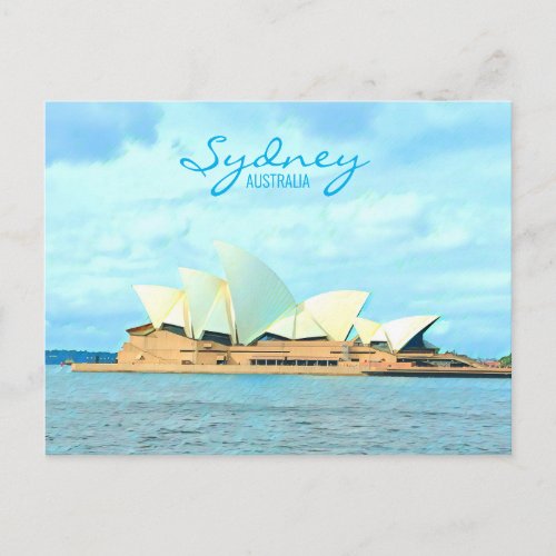 Sydney Opera House Australian travel print Postcard