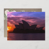 Sydney Opera House Bridal Shower Game Postcard (Front/Back)