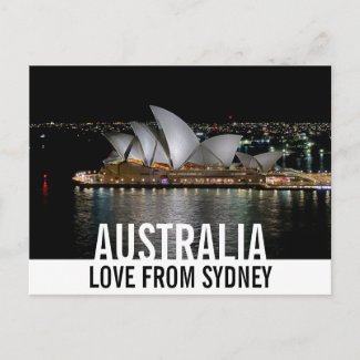 Sydney Opera House by Night Love from Australia