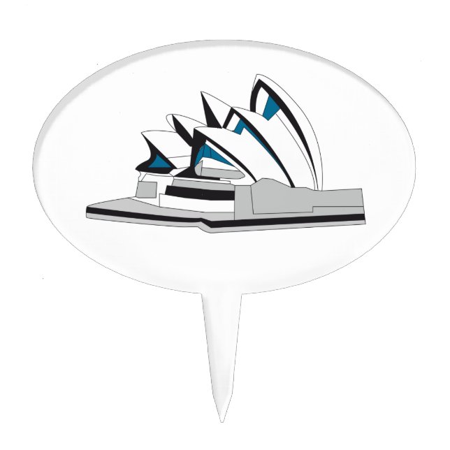 Sydney Opera House Cake Topper (Front)