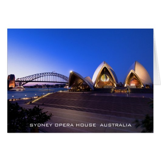 Sydney Opera House Card (Front Horizontal)