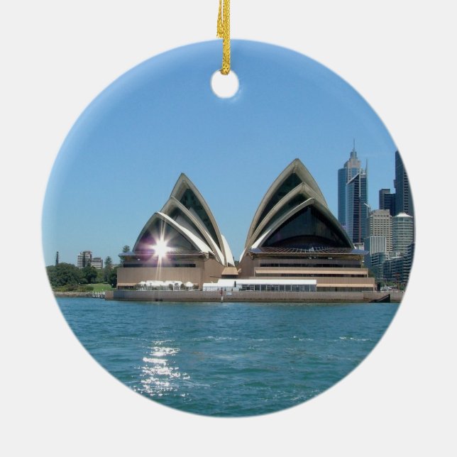 Sydney Opera House Ceramic Ornament (Back)