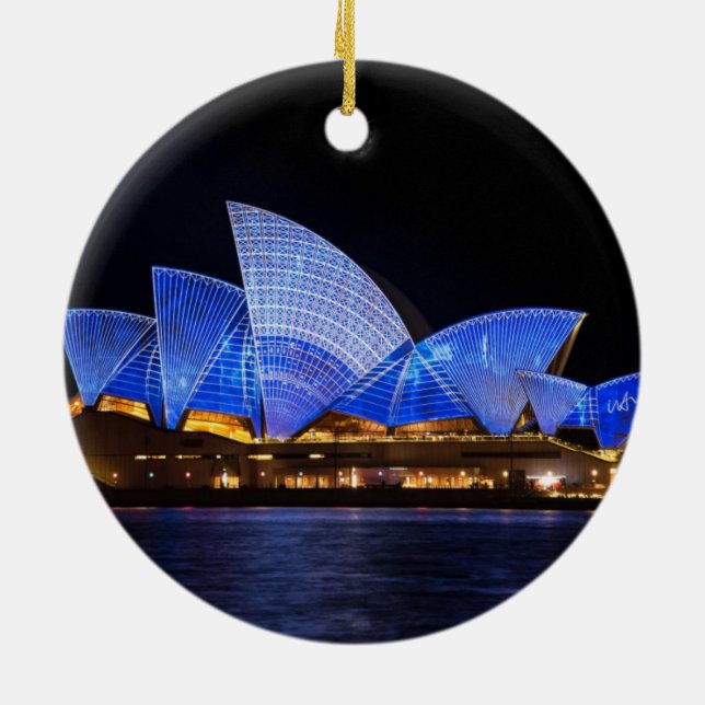 Sydney Opera House Ceramic Ornament (Back)
