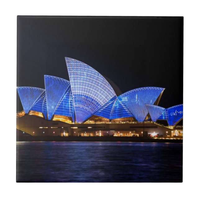 Sydney Opera House Ceramic Tile (Front)