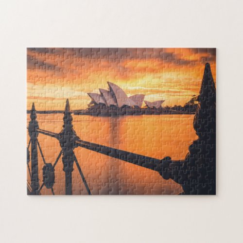 Sydney Opera House During An Amazing Sunset Jigsaw Puzzle