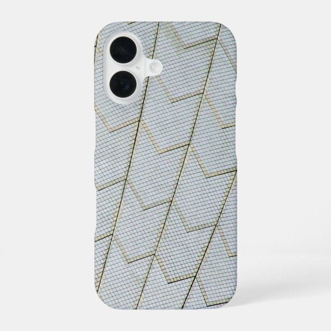 sydney opera house geometry iphone case (Back)