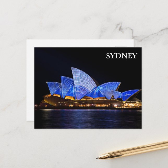 Sydney opera house, Harbo Australia  Postcard (Front/Back In Situ)