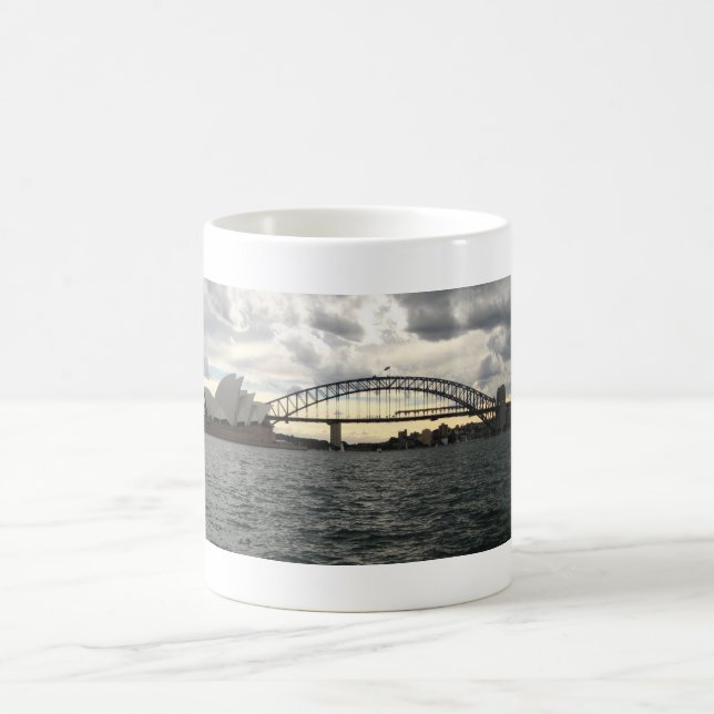 Sydney Opera House & Harbour Bridge Coffee Mug (Center)