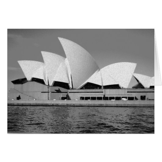 Sydney Opera House in Black and White (Front Horizontal)