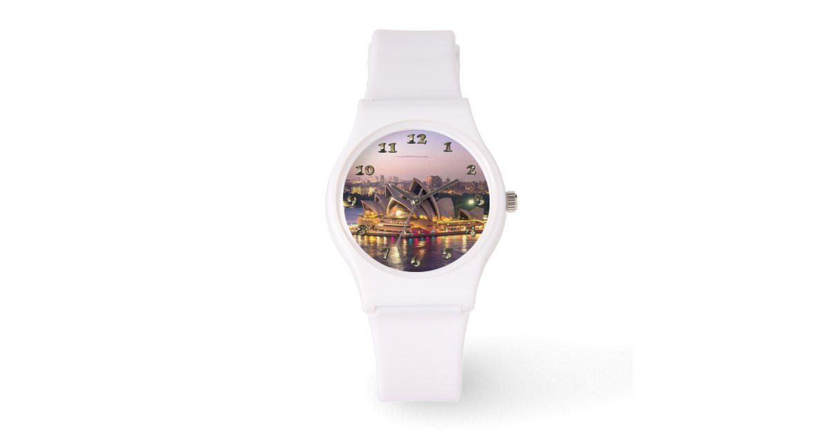 Opera House Watch Sydney Opera House in the Evening Watch | Zazzle