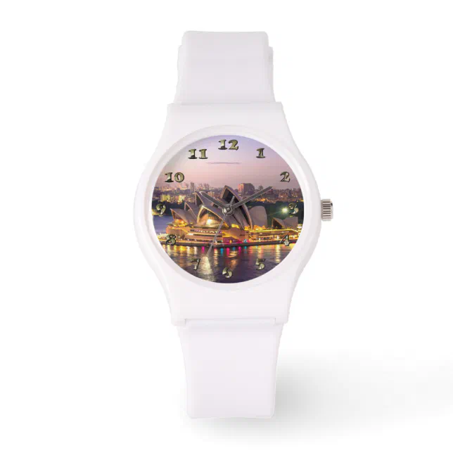 Opera House Watch Sydney Opera House in the Evening Watch | Zazzle