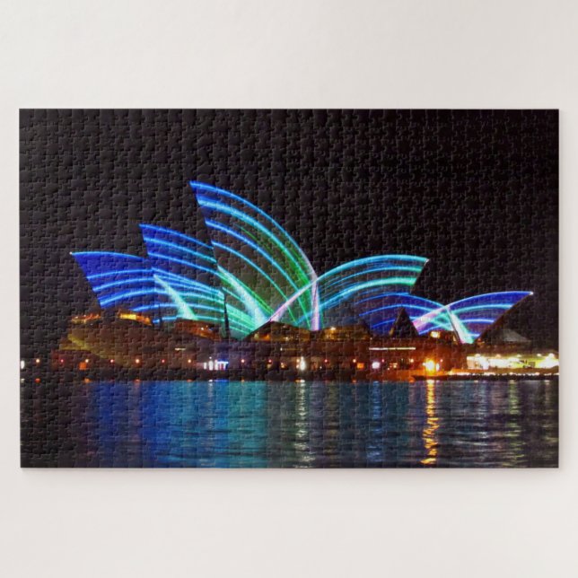sydney opera house lines jigsaw puzzle (Horizontal)