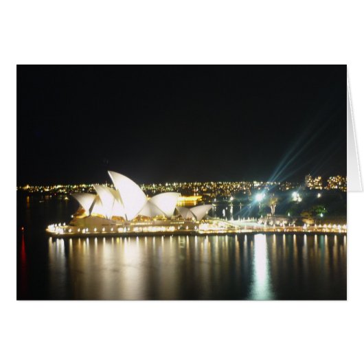 sydney opera house night cards (Front Horizontal)