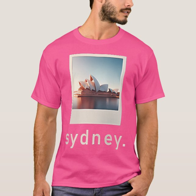 Sydney Opera House Retro Photo T-Shirt (Front)