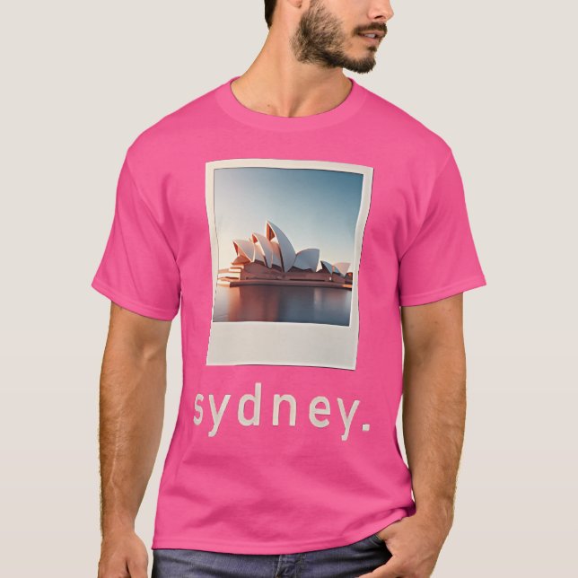 Sydney Opera House Retro Photo T-Shirt (Front)