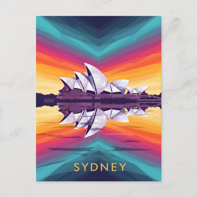 Sydney Opera House – Vibrant Waterfront Reflection Postcard (Front)