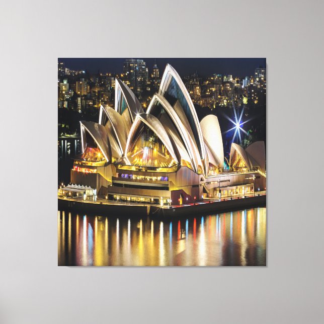 Sydney - OPERA HOUSE - view Canvas Print (Front)