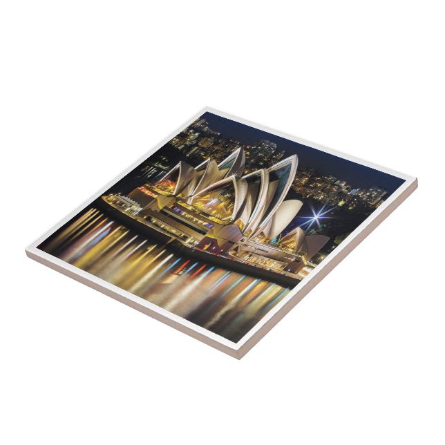 Sydney - OPERA HOUSE - view Ceramic Tile (Side)