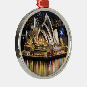Sydney - OPERA HOUSE - view Metal Ornament