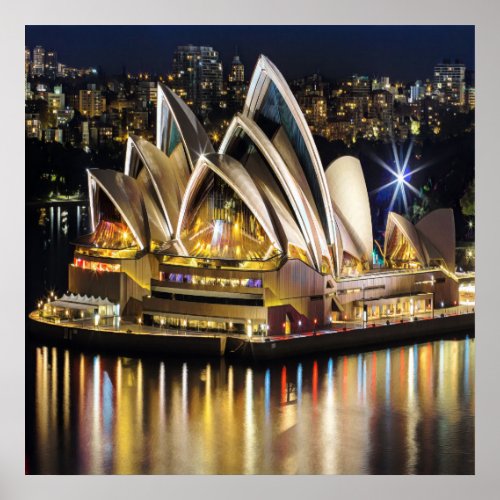 Sydney _ OPERA HOUSE _ view Poster