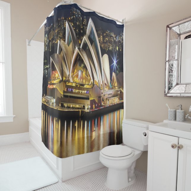 Sydney - OPERA HOUSE - view Shower Curtain (In Situ)