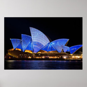 Sydney opera house vivid light show poster