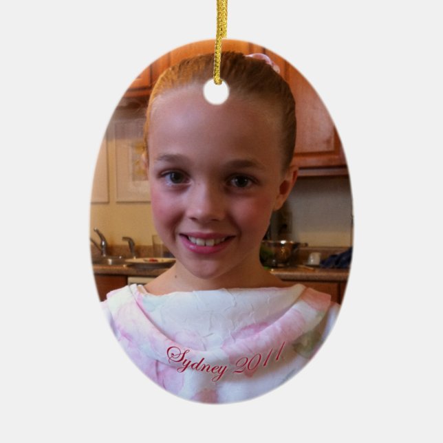 Sydney oval ceramic ornament (Front)