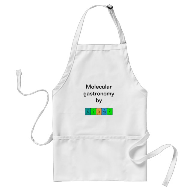 Sydney periodic table name apron (Front)
