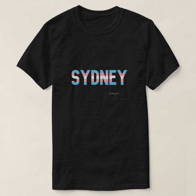 Sydney Pride Transgender Flag T-Shirt (Design Front)