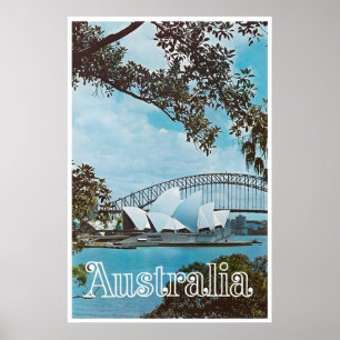 Sydney Print Australia Travel Poster Australian