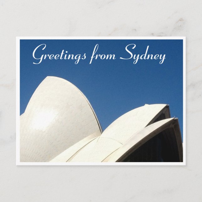 sydney sail greetings postcard (Front)