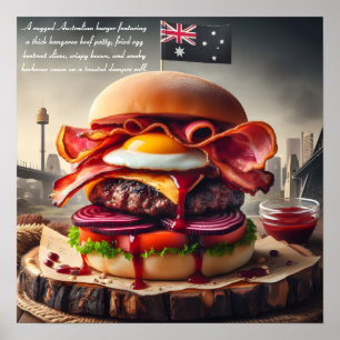 Sydney Sizzle Burger Poster