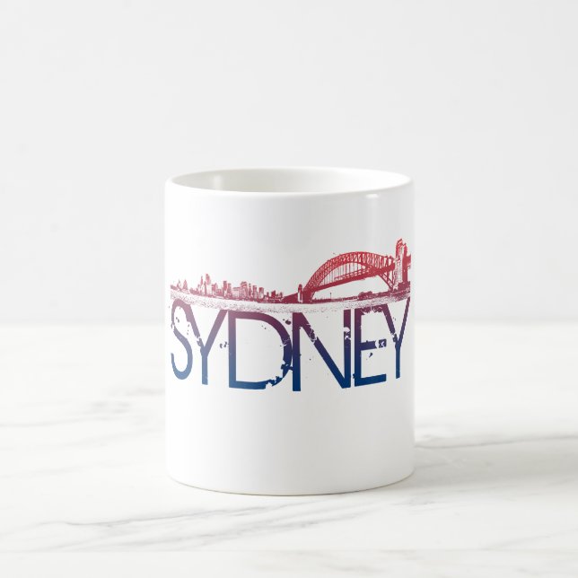 Sydney Skyline Design Coffee Mug (Center)
