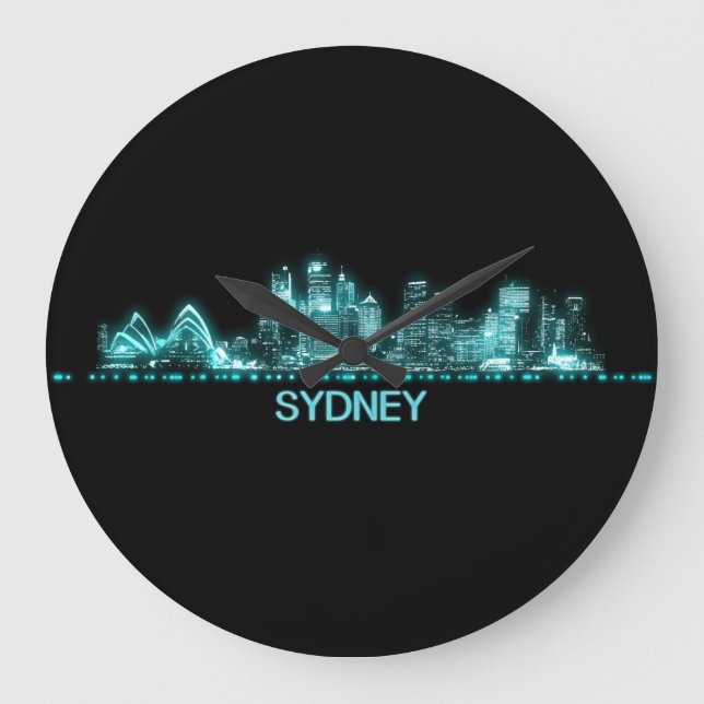 Sydney Skyline Large Clock (Front)