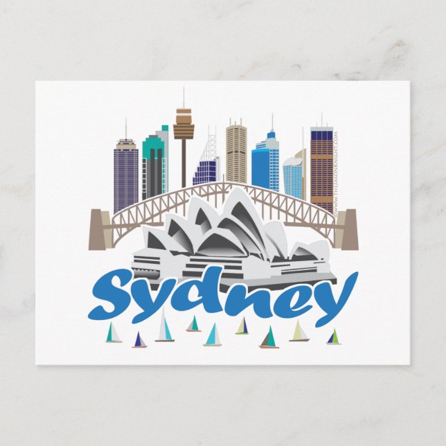 Sydney Skyline Postcard (Front)