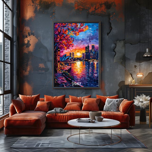 Sydney Skyline Poster – Vibrant Australia Wall Art (Creator Uploaded)