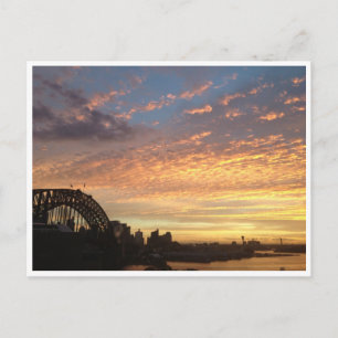 sydney sunset postcard