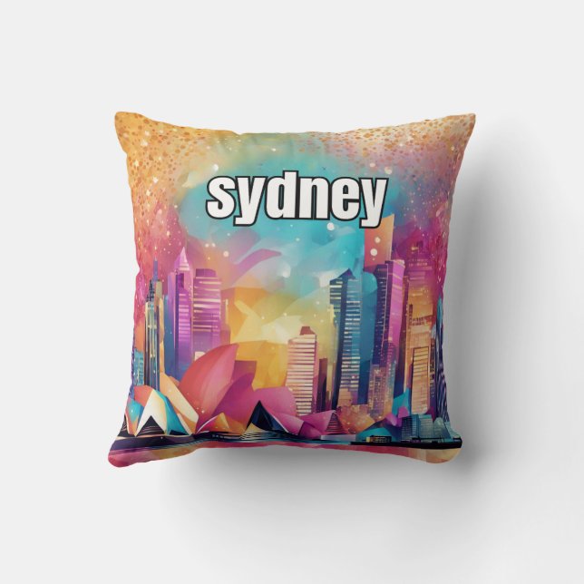 sydney throw pillow (Back)