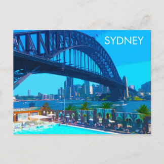 Sydney Vintage Travel Art Postcard