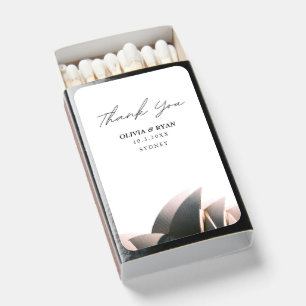 Sydney Wedding Favor Custom Matchboxes