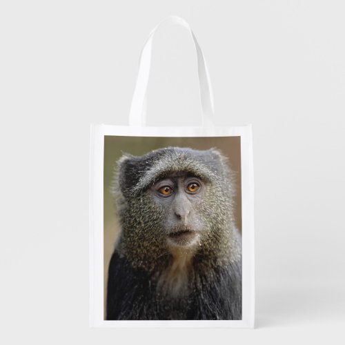 Sykes or Blue Monkey Cercopithecus mitis Grocery Bag