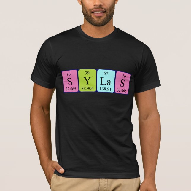 Sylas periodic table name shirt (Front)