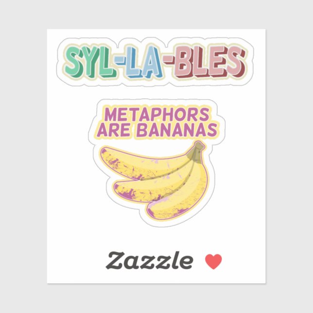 Syllables topography sticker (Sheet)