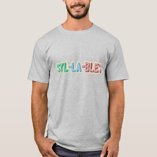 Syllables topography T-Shirt