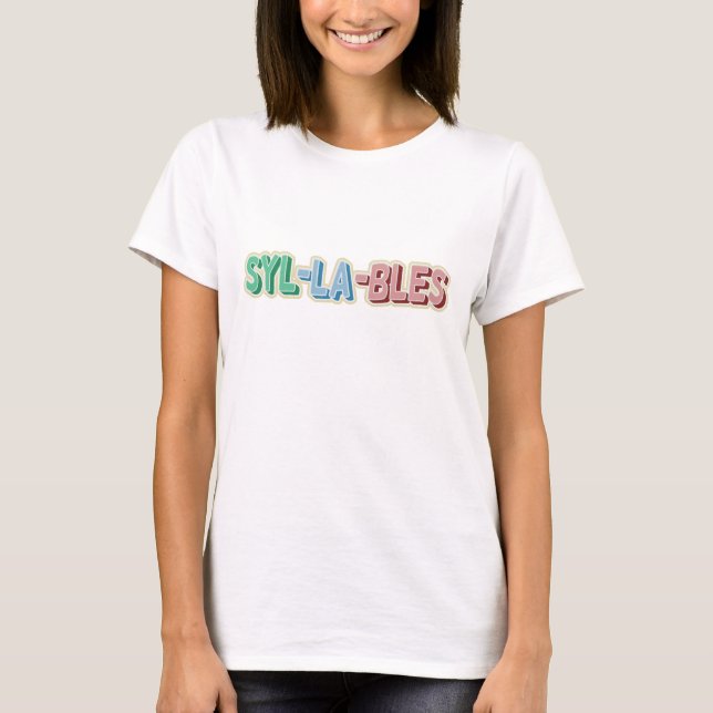 Syllables topography T-Shirt (Front)