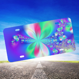 Sylph Dance Fractal Art License Plate