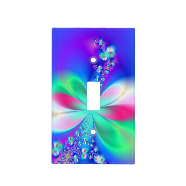 Sylph Dance Fractal Art Light Switch Cover (Front)