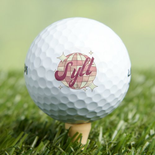 Sylt City Germany Retro golfing resort  Golf Balls