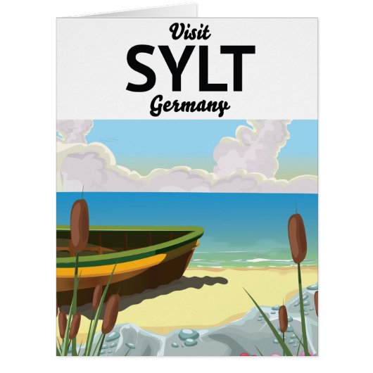 Sylt Germany travel poster Cards (Front)
